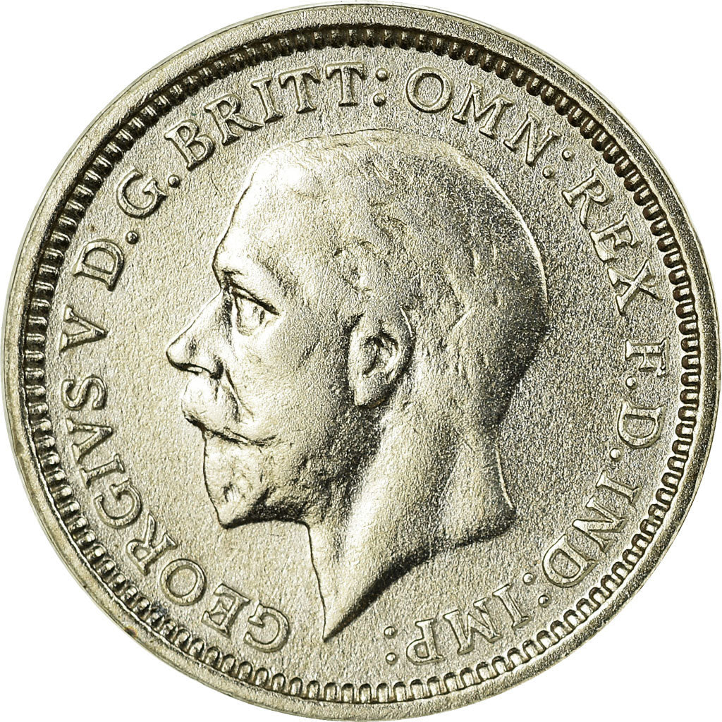 Coin, Great Britain, George V, 3 Pence, 1933, AU(55-58), Silver, KM:831