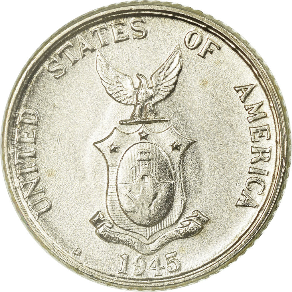 Moneta, Filippine, 20 Centavos, 1945, SPL, Argento, KM:182