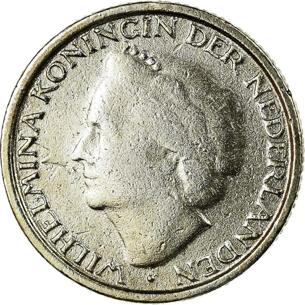 Coin, Curacao, 1/10 Gulden, 1948, Denver, AU(55-58), Silver, KM:48