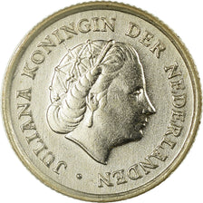 Coin, Netherlands Antilles, Juliana, 1/10 Gulden, 1960, EF(40-45), Silver, KM:3