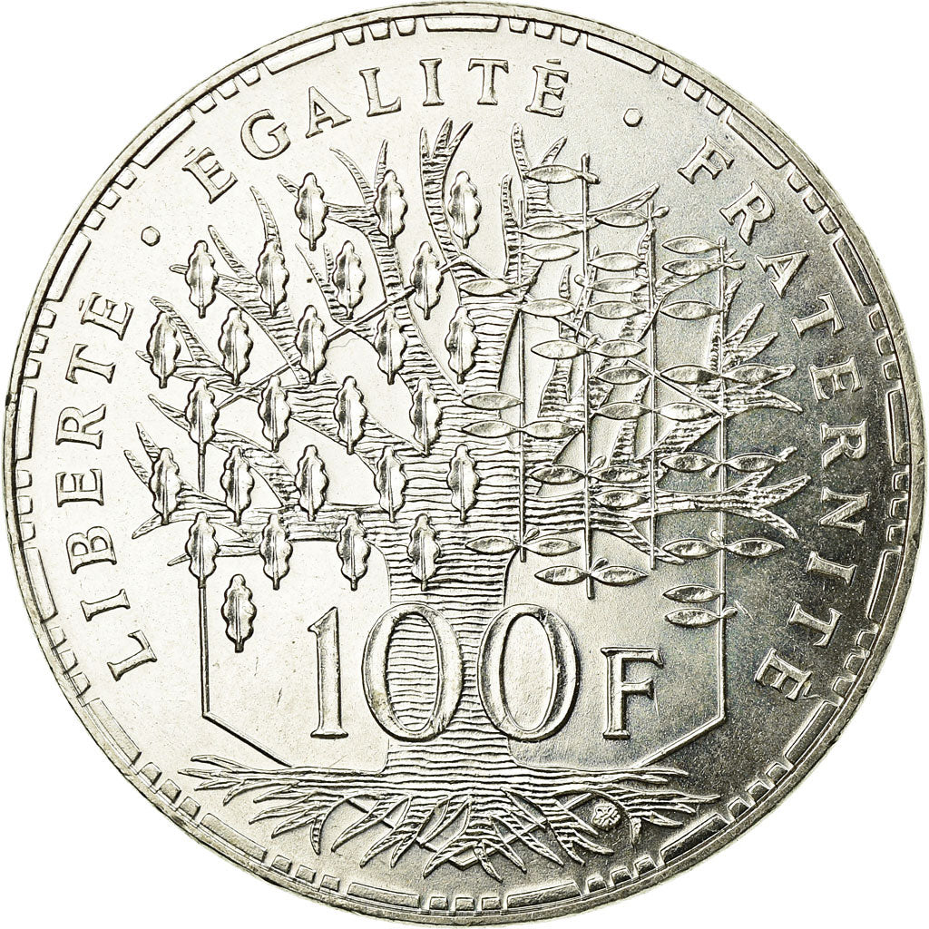 Coin, France, Panthéon, 100 Francs, 1995, Paris, MS(60-62), Silver, KM:951.1