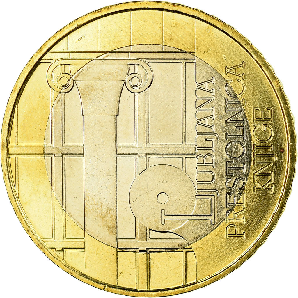 Słowenia, 3 Euro, 2010, EF(40-45), Bimetaliczny, KM:95
