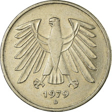 Moneta, GERMANIA - REPUBBLICA FEDERALE, 5 Mark, 1979, Munich, BB, Nichel