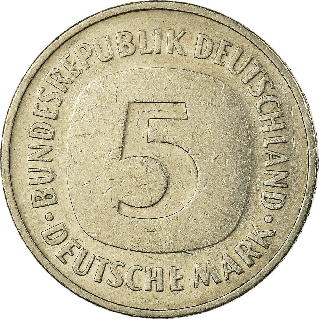 Moneta, GERMANIA - REPUBBLICA FEDERALE, 5 Mark, 1979, Munich, BB, Nichel