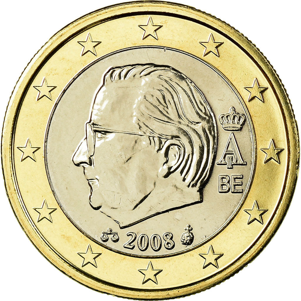 Belgium, Euro, 2008, MS(65-70), Bi-Metallic, KM:280