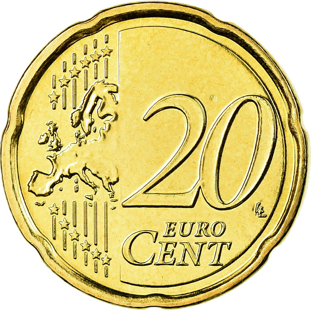 Belgique, 20 Euro Cent, 2008, FDC, Laiton, KM:278