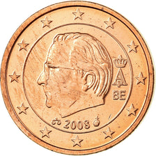 Belgium, Euro Cent, 2008, MS(65-70), Copper Plated Steel, KM:274