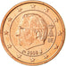 Belgium, Euro Cent, 2008, MS(65-70), Copper Plated Steel, KM:274