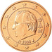 Belgio, 5 Euro Cent, 2008, FDC, Acciaio placcato rame, KM:276