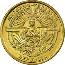 Coin, Nagorno Karabakh, 5 Drams, 2004, EF(40-45), Brass, KM:12