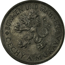 Moneda, BOHEMIA & MORAVIA, Koruna, 1942, MBC, Cinc, KM:4