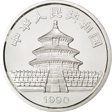 CHINA, PEOPLE'S REPUBLIC, 10 Yuan, 1990, KM #276, MS(65-70), Silver, 31.25