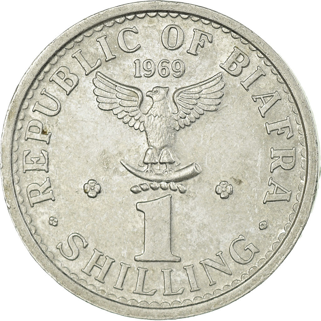 Coin, Biafra, Shilling, 1969, EF(40-45), Aluminum, KM:2