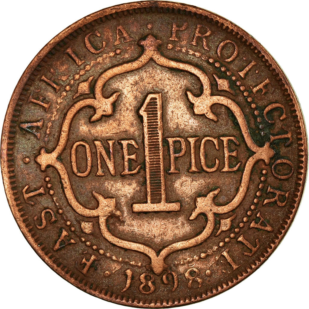 Moneta, AFRICA ORIENTALE, Victoria, Pice, 1898, BB, Bronzo, KM:1