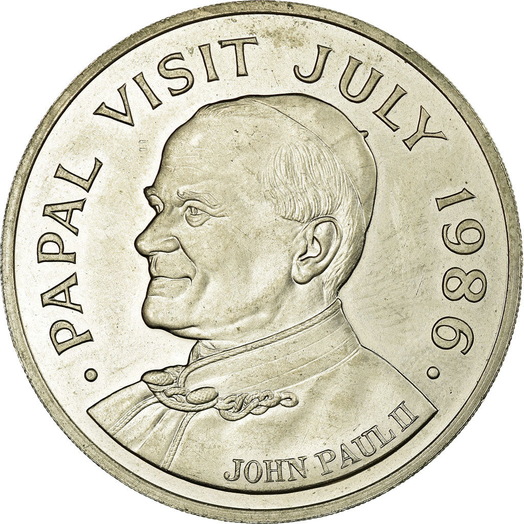 Coin, Saint Lucia, 5 Dollars, 1986, EF(40-45), Copper-nickel, KM:14