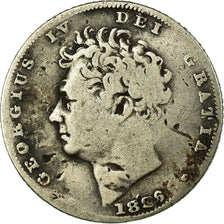 Coin, Great Britain, George IV, 6 Pence, 1826, VF(30-35), Silver, KM:698