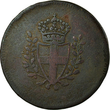 Münze, Italien Staaten, GENOA, Quattro (4) Denari, 1814, Genoa, S, Kupfer