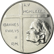 Moeda, CIDADE DO VATICANO, John Paul II, 50 Lire, 1983, Roma, MS(63), Aço