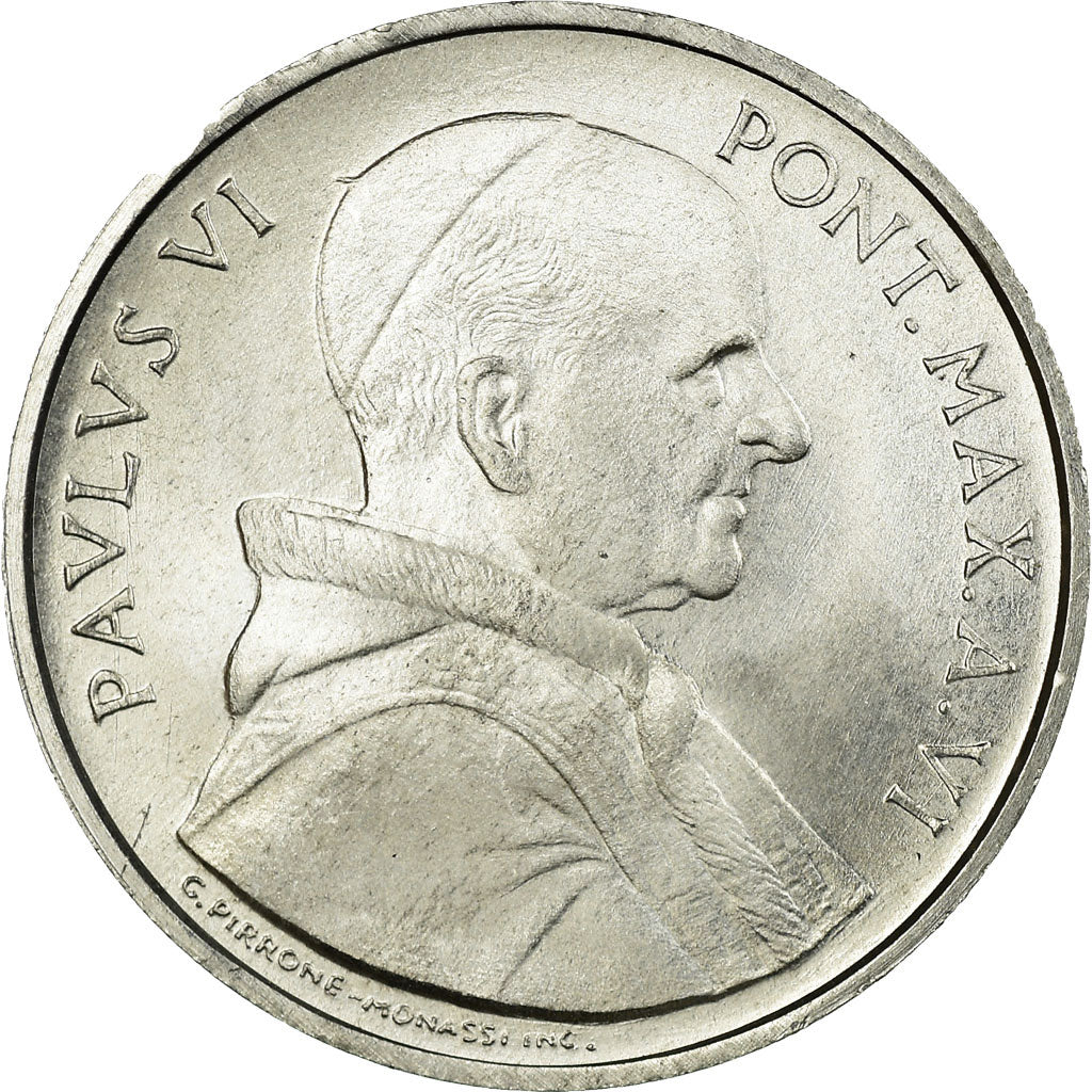 Münze, Vatikanstadt, Paul VI, 5 Lire, 1968, Roma, VZ, Aluminium, KM:102
