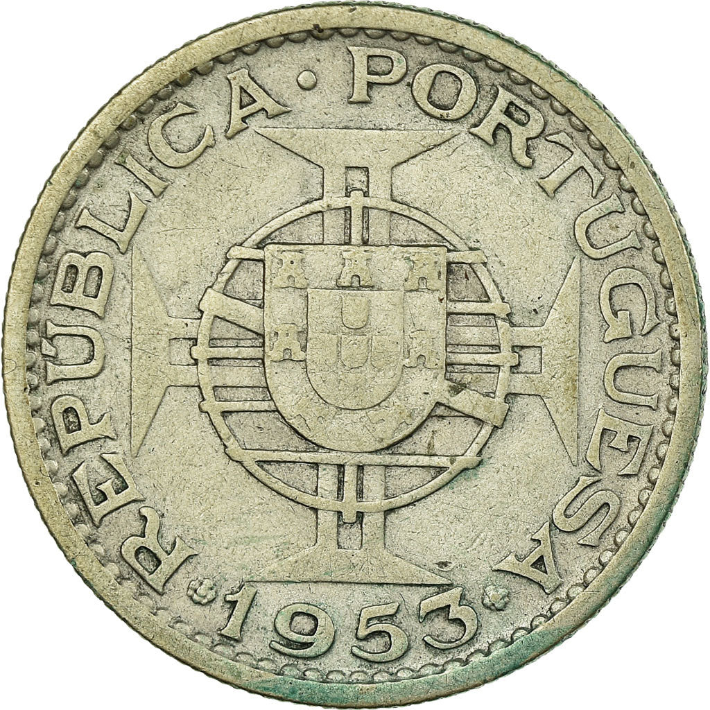 Moneta, Capo Verde, 10 Escudos, 1953, BB, Argento, KM:10