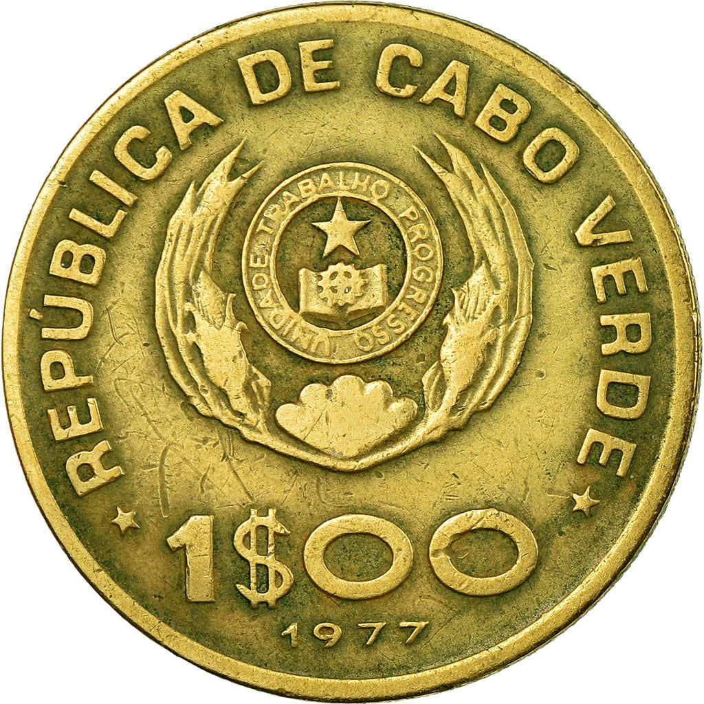 Coin, Cape Verde, Escudo, 1977, VF(30-35), Nickel-Bronze, KM:17