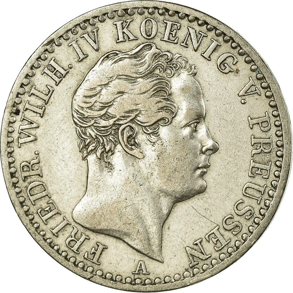 Coin, German States, PRUSSIA, Friedrich Wilhelm IV, 1/6 Thaler, 1843, Berlin