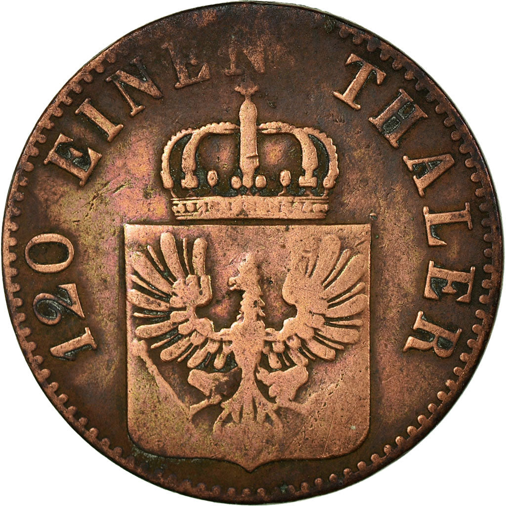 Coin, German States, PRUSSIA, Friedrich Wilhelm IV, 3 Pfennig, 1855, Berlin