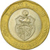 Coin, Tunisia, 5 Dinars, 2002/AH1423, Paris, EF(40-45), Bi-Metallic, KM:444