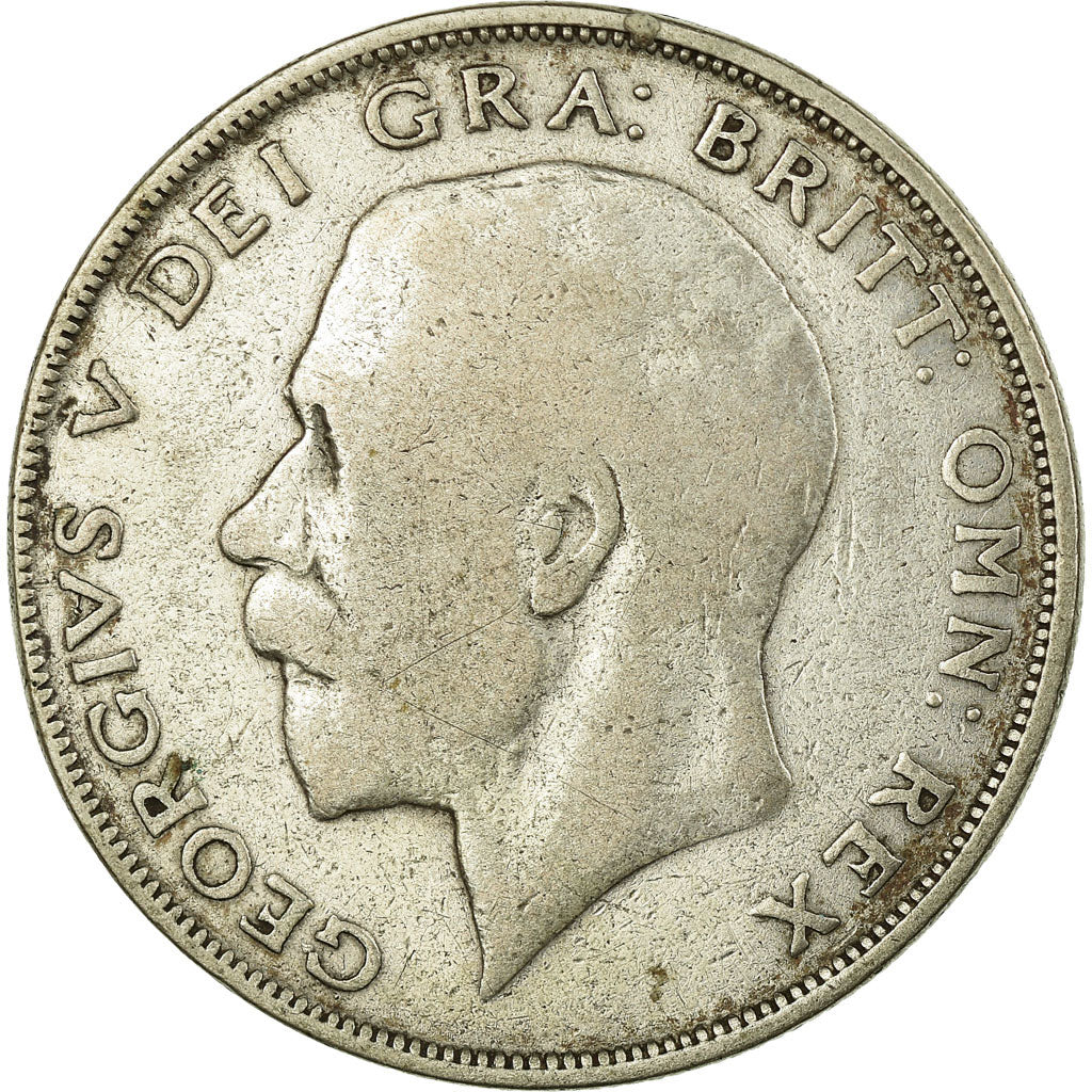Coin, Great Britain, George V, 1/2 Crown, 1923, VF(20-25), Silver, KM:818.2