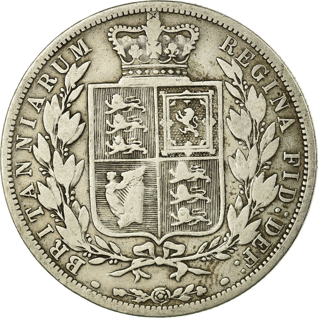 Coin, Great Britain, Victoria, 1/2 Crown, 1885, VF(30-35), Silver, KM:756