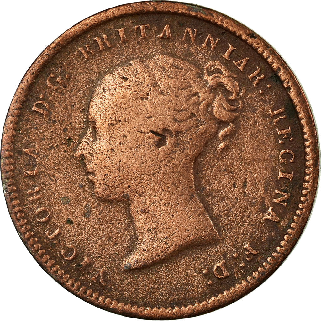 Coin, Great Britain, Victoria, 1/2 Farthing, 1847, EF(40-45), Copper, KM:738