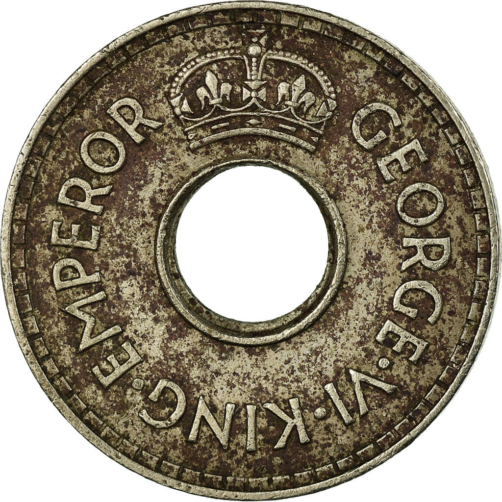 Coin, Fiji, George VI, 1/2 Penny, 1941, VF(30-35), Copper-nickel, KM:14