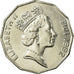 Munten, Fiji, Elizabeth II, 50 Cents, 1992, ZF, Nickel Bonded Steel, KM:54a