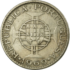 Moneda, Angola, 10 Escudos, 1969, MBC, Cobre - níquel, KM:79