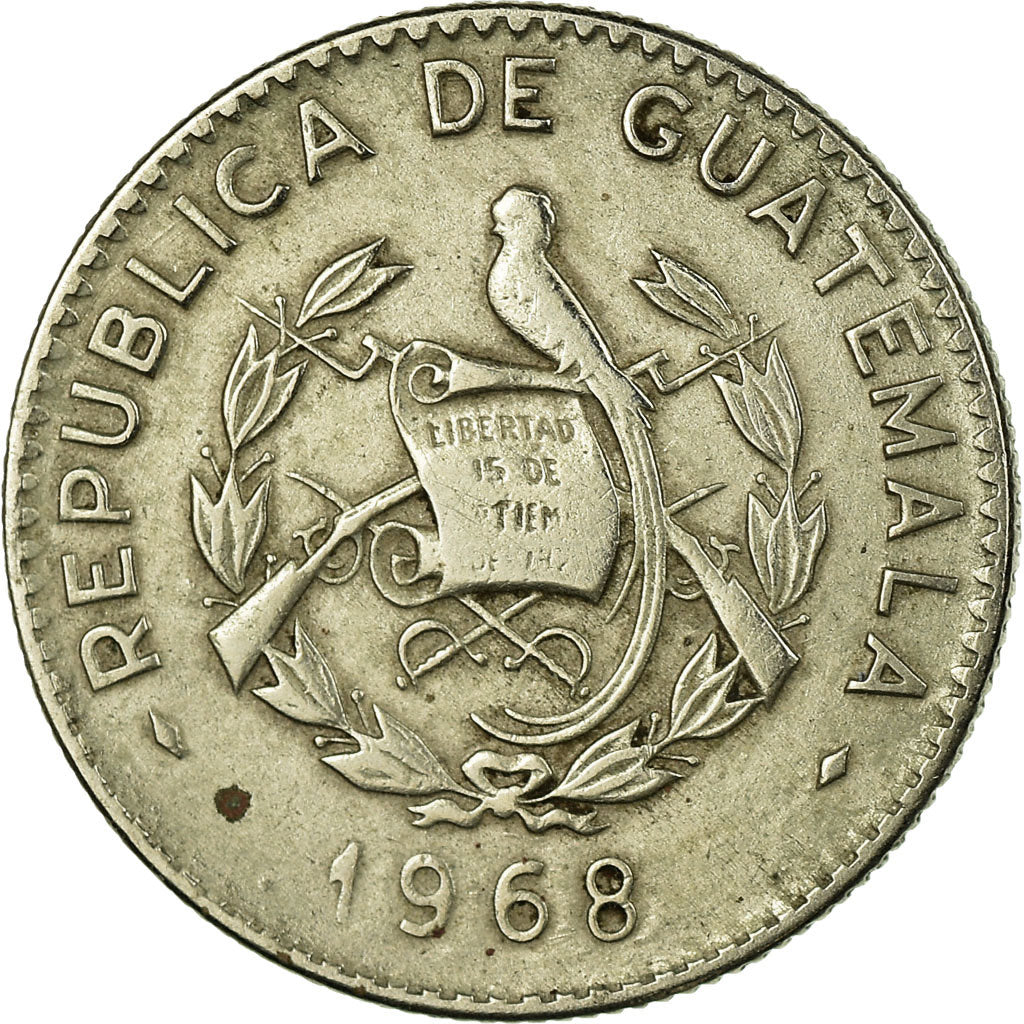 Coin, Guatemala, 5 Centavos, 1968, VF(30-35), Copper-nickel, KM:266.1
