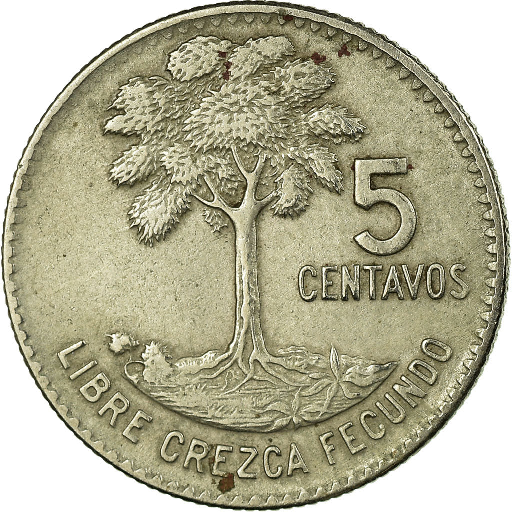 Coin, Guatemala, 5 Centavos, 1968, VF(30-35), Copper-nickel, KM:266.1
