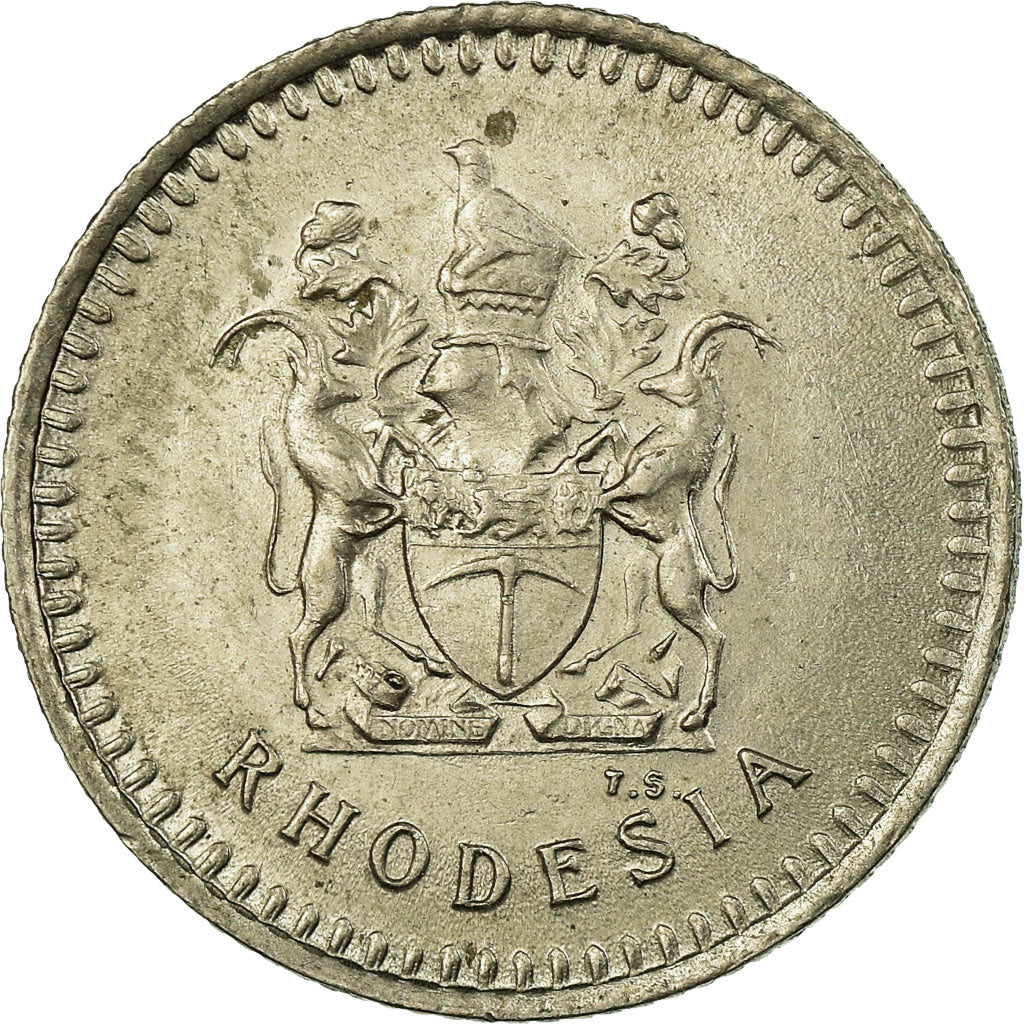 Coin, Rhodesia, 5 Cents, 1976, British Royal Mint, EF(40-45), Copper-nickel