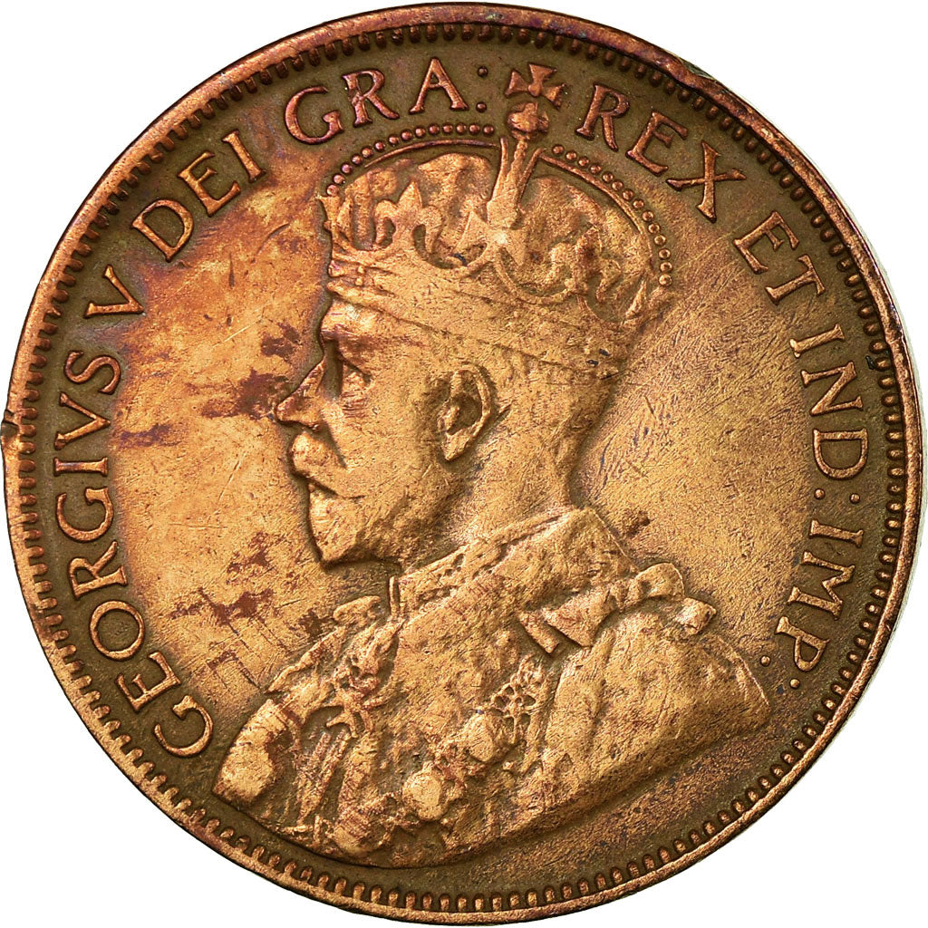 Coin, NEWFOUNDLAND, Large Cent, 1917, Royal Canadian Mint, EF(40-45), Bronze