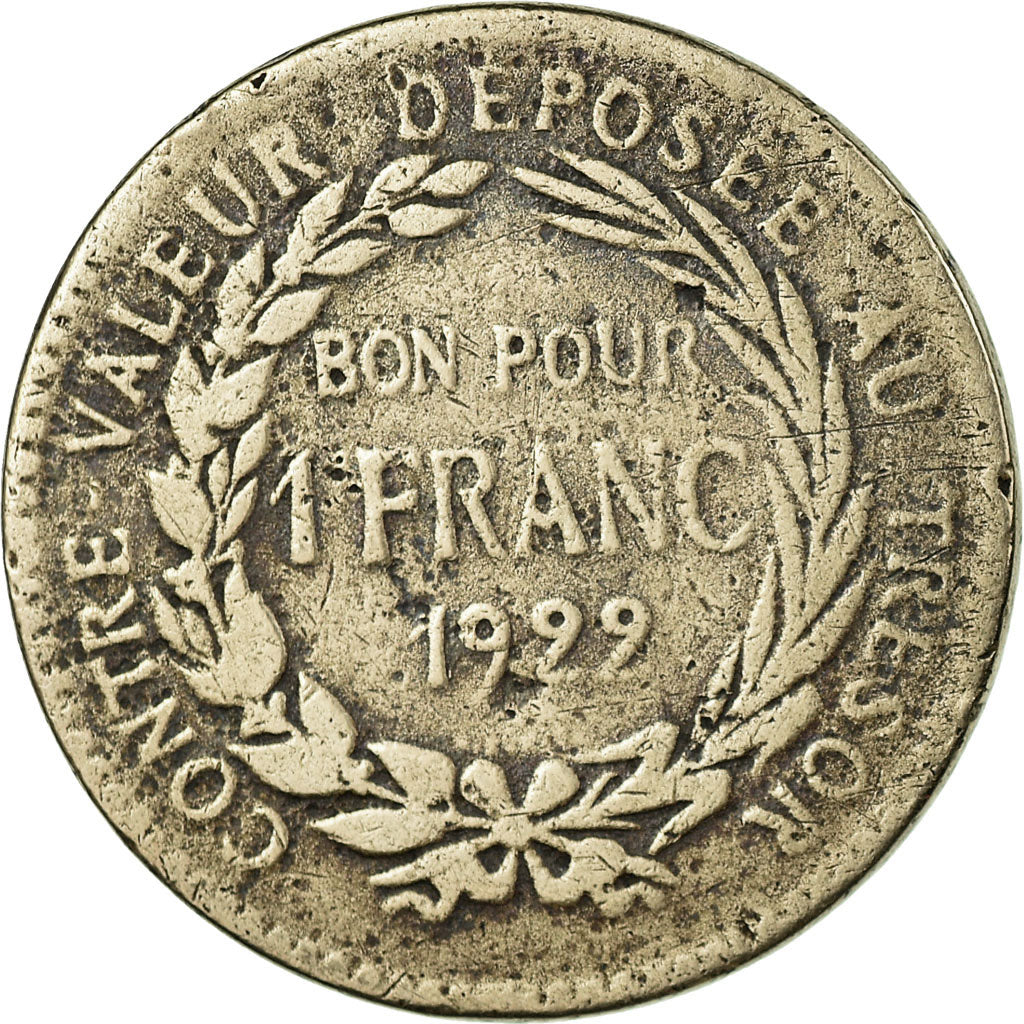 Coin, Martinique, Franc, 1922, Paris, VF(20-25), Copper-nickel, KM:41