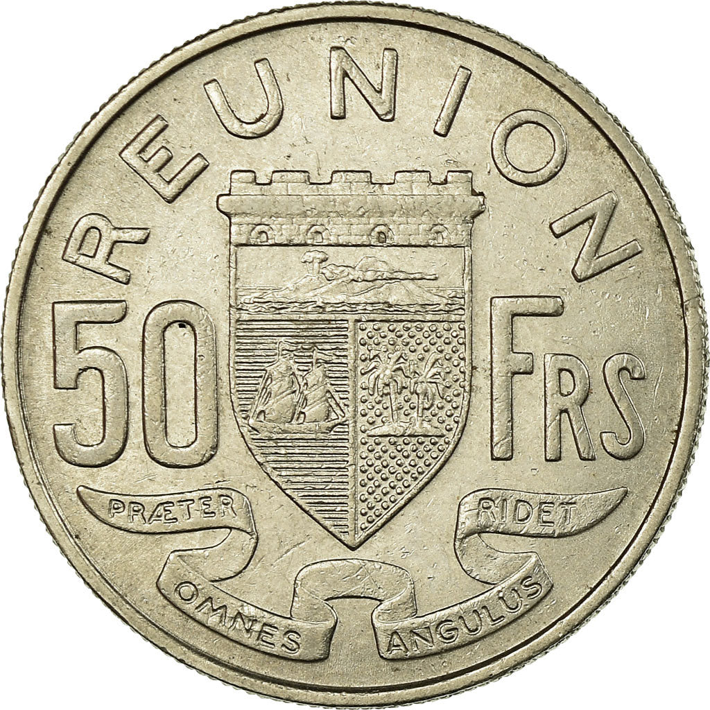 Coin, Réunion, 50 Francs, 1962, EF(40-45), Nickel, KM:12