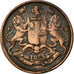 Coin, INDIA-BRITISH, 1/4 Anna, 1835, VF(30-35), Copper, KM:446.2