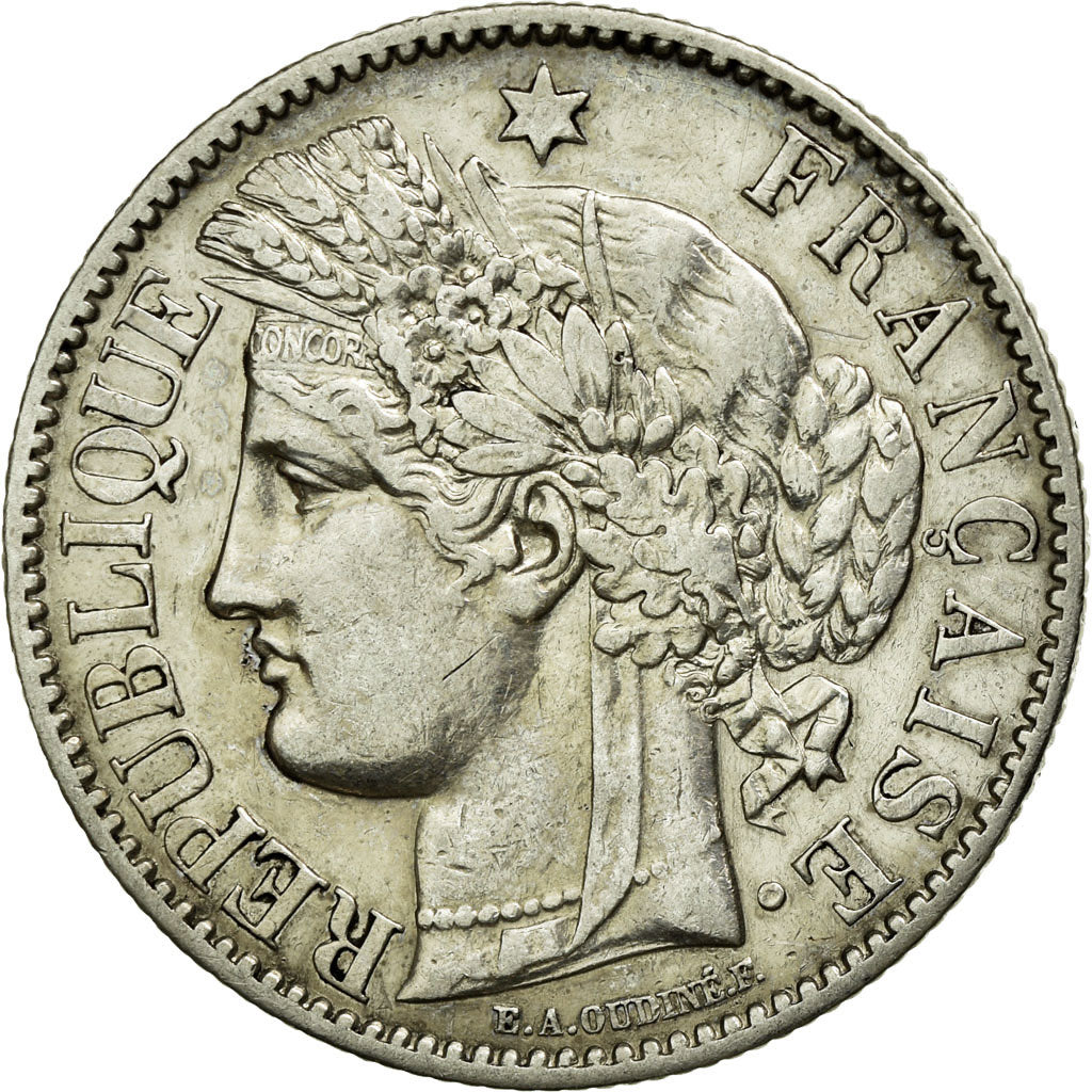 Coin, France, Cérès, 2 Francs, 1895, Paris, AU(50-53), Silver, KM:817.1