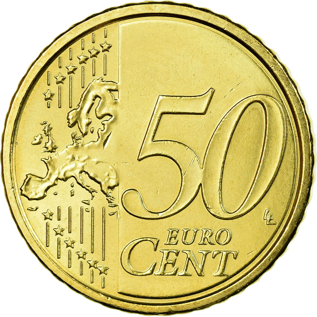 VATICAN CITY, 50 Euro Cent, 2012, AU(55-58), Brass, KM:387