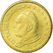 VATICAN CITY, 50 Euro Cent, 2005, AU(55-58), Brass, KM:346
