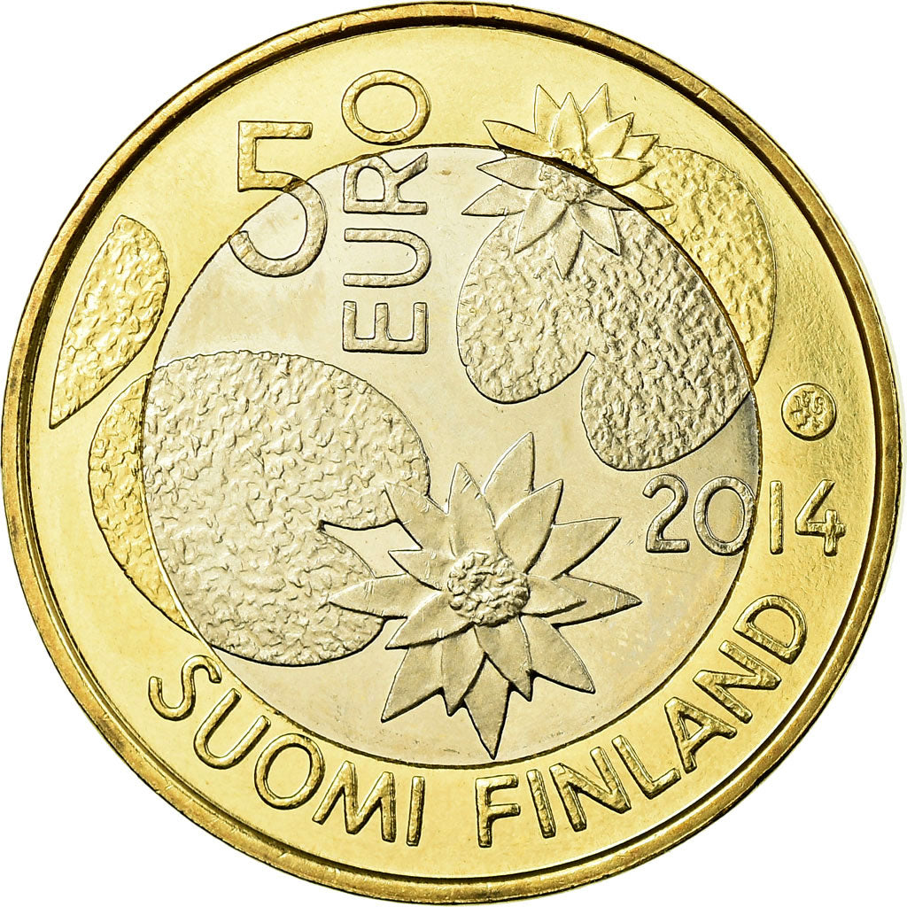 Finland, 5 Euro, 2014, AU(55-58), Bi-Metallic