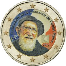 Frankreich, 2 Euro, Abbé Pierre, 2012, VZ, Bi-Metallic, KM:1894