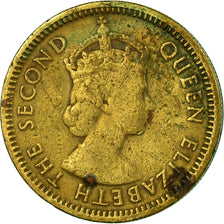 Moeda, Hong Kong, Elizabeth II, 5 Cents, 1960, VF(30-35), Níquel-Latão