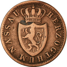 Coin, German States, NASSAU, Adolph, Kreuzer, 1856, Wiesbaden, VF(30-35)