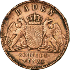 Coin, German States, BADEN, Friedrich I, Kreuzer, 1869, EF(40-45), Copper