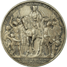 Moeda, Estados Alemães, PRUSSIA, Wilhelm II, 2 Mark, 1913, Berlin, AU(50-53)